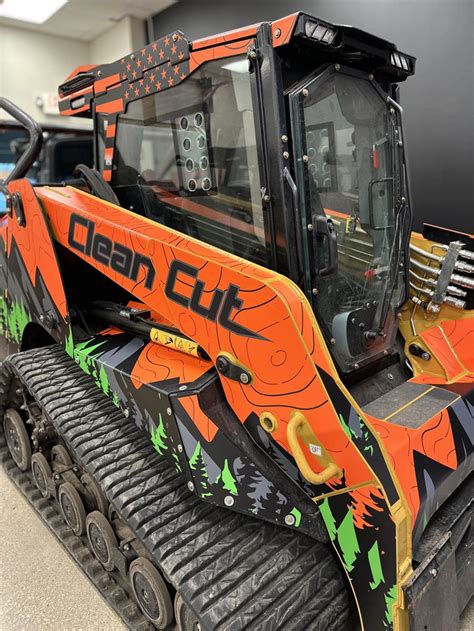 wrap custom painted skid steer|Custom Designed Wraps for Skidsteers & Loaders .